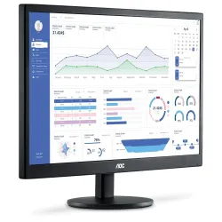 Monitor LED 18,5" AOC E970SWHNL - HD, Widescreen, Conexões HDMI e VGA - Preto