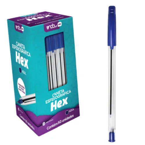 Caneta Esferográfica Onda Hex Azul 1.0mm - Unidade Caneta Esferográfica Onda Hex Azul 1.0mm - Unidade