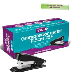 Grampeador de Metal Onda 11,5cm - Capacidade 25 Folhas Grampeador de Metal Onda 11,5cm - Capacidade 25 Folhas