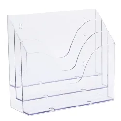 Organizador de Mesa Triplo Maxcril - Porta Pastas e Revistas Organizador de Mesa Triplo Maxcril - Porta Pastas e Revistas